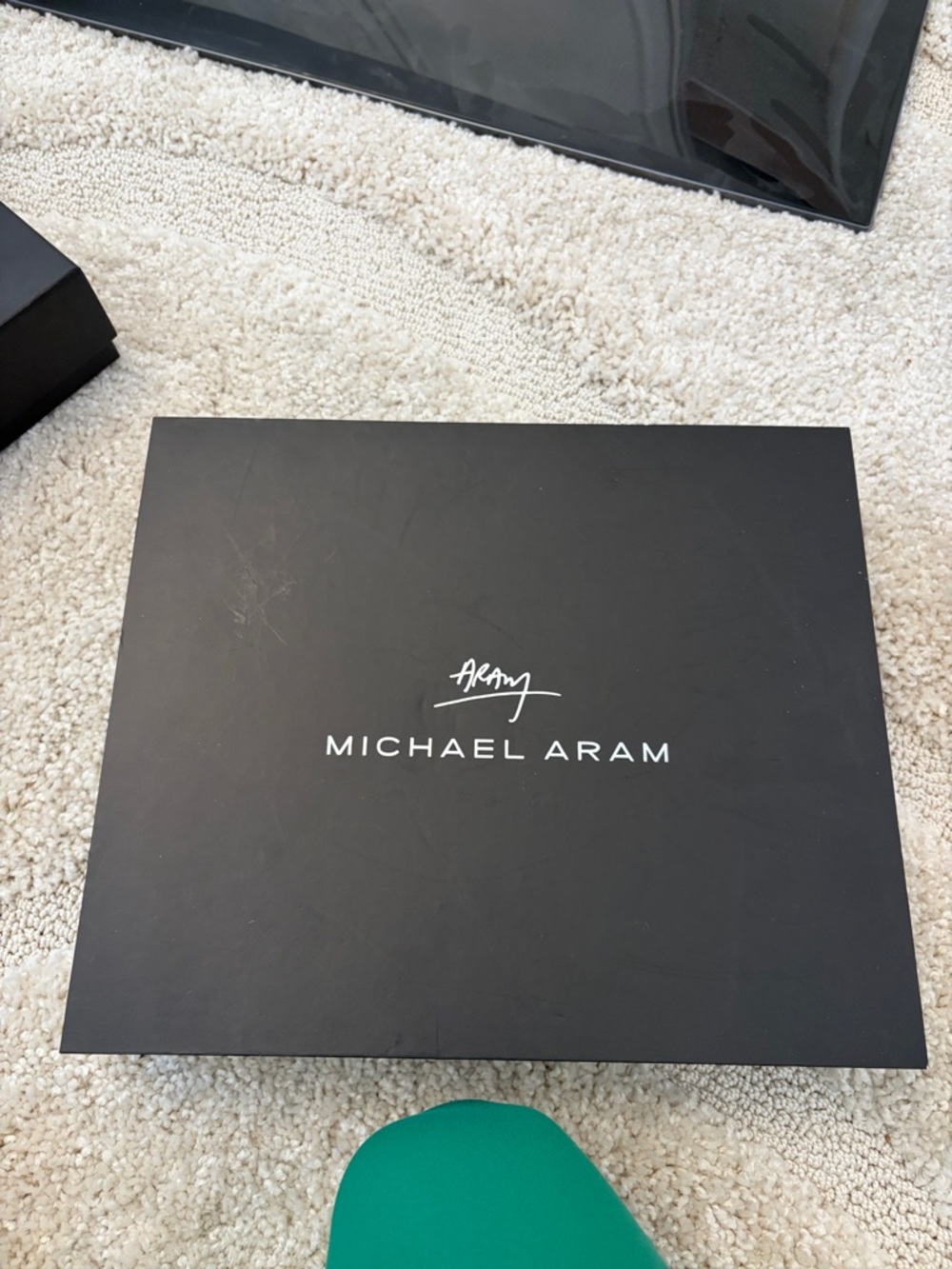 Michael Aram Black Presentation Box with White Logo